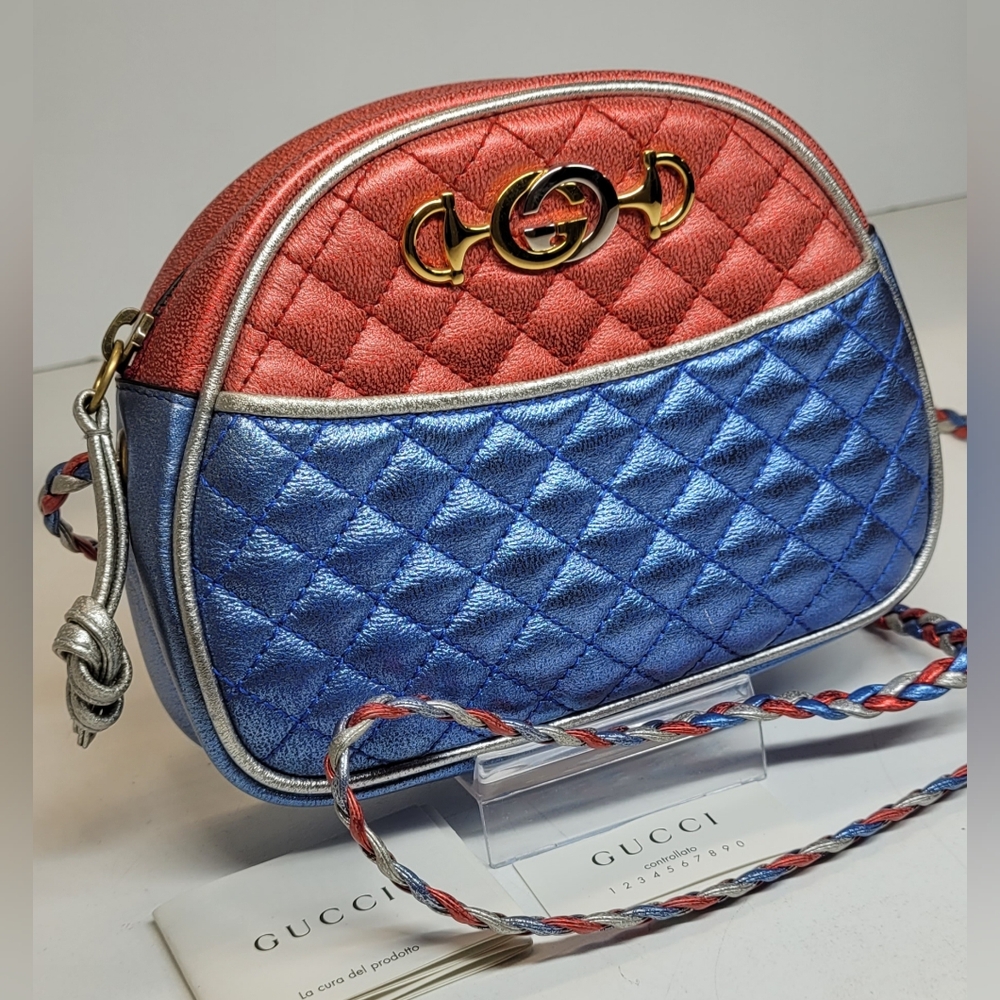 Sold ❌Gucci Zumi Nappa Trapuntata Mini Dome Quilted Crossbody Bag